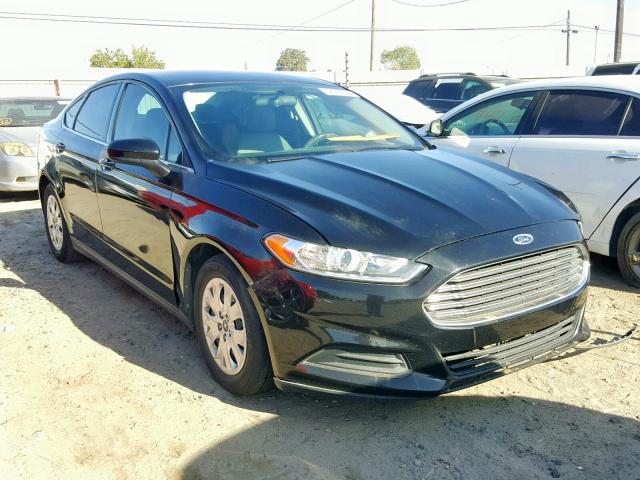 3FA6P0G72DR292044 - 2013 FORD FUSION S BLACK photo 1