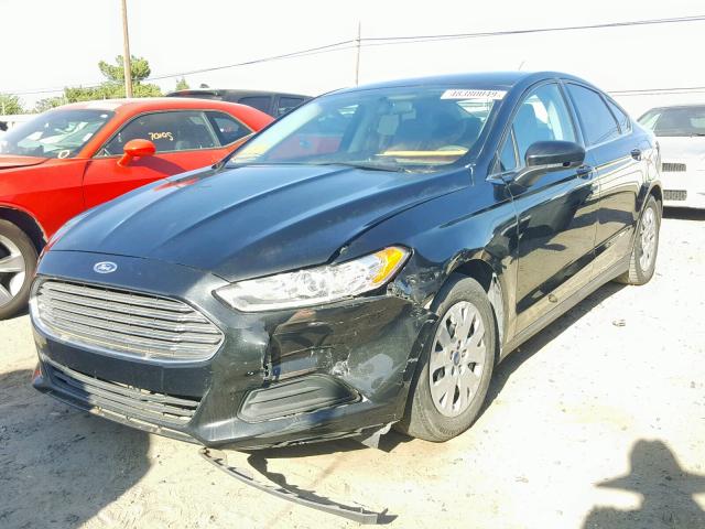 3FA6P0G72DR292044 - 2013 FORD FUSION S BLACK photo 2