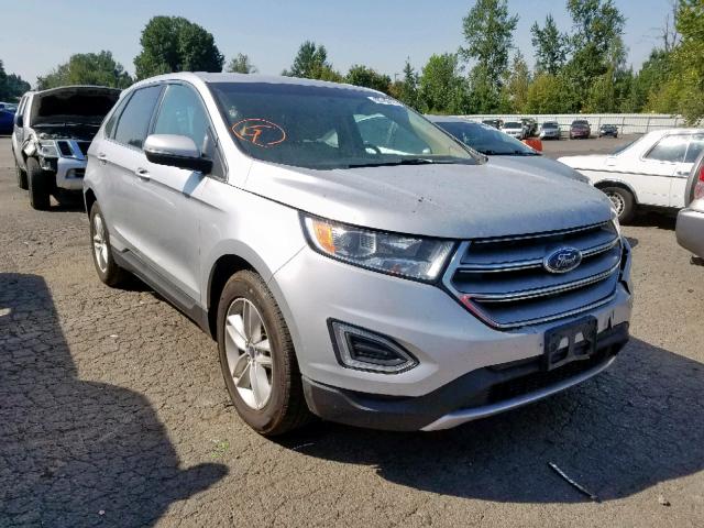 2FMPK4J93GBC59776 - 2016 FORD EDGE SEL SILVER photo 1