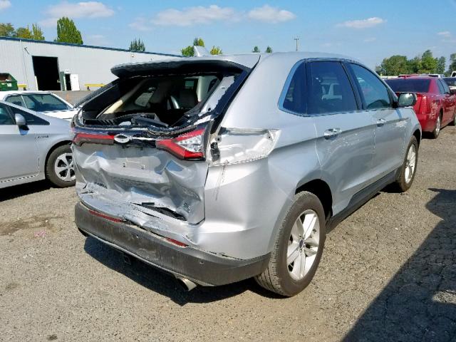 2FMPK4J93GBC59776 - 2016 FORD EDGE SEL SILVER photo 4