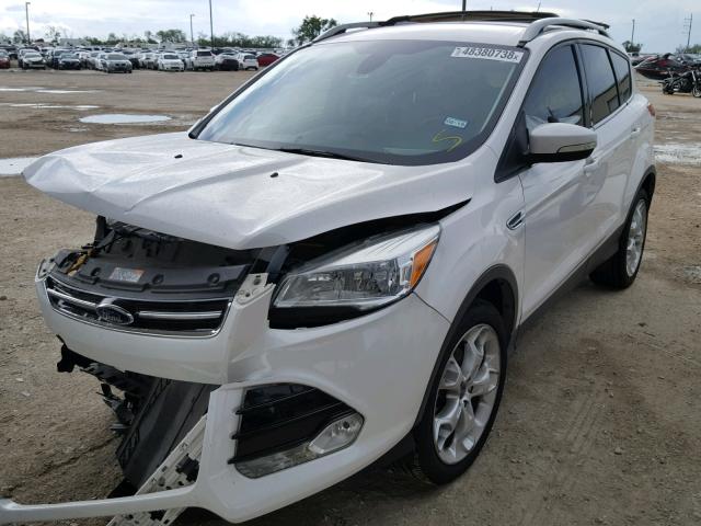 1FMCU0JX9EUA04718 - 2014 FORD ESCAPE TIT WHITE photo 2