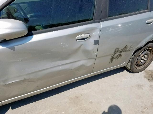 KL1TD52685B301988 - 2005 CHEVROLET AVEO BASE Сұр фото 9