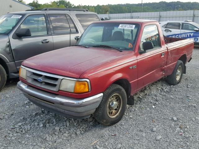 1FTCR10A3SUA58407 - 1995 FORD RANGER BURGUNDY photo 2