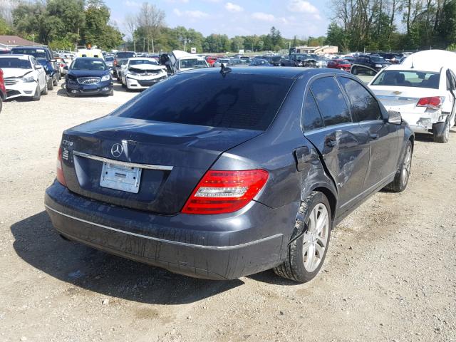 WDDGF4HB3DG100512 - 2013 MERCEDES-BENZ C 250 CHARCOAL photo 4