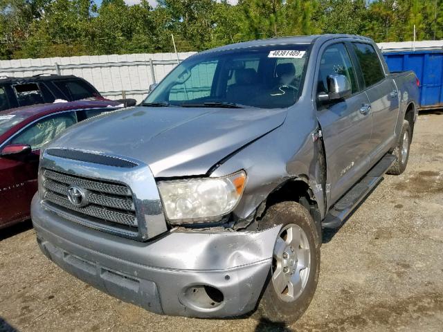 5TBDV58148S517445 - 2008 TOYOTA TUNDRA CRE SILVER photo 2