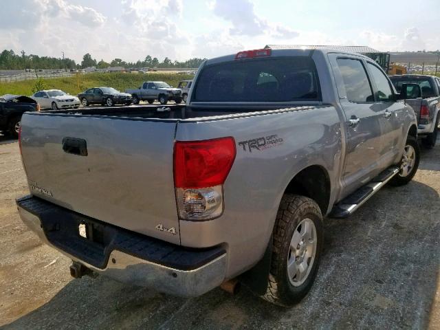 5TBDV58148S517445 - 2008 TOYOTA TUNDRA CRE SILVER photo 4