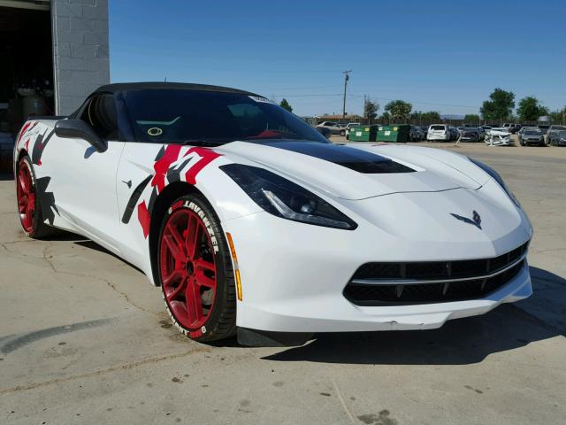 1G1YM3D7XE5130354 - 2014 CHEVROLET CORVETTE S WHITE photo 1