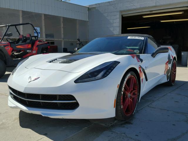 1G1YM3D7XE5130354 - 2014 CHEVROLET CORVETTE S WHITE photo 2