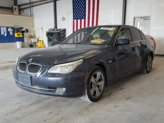 WBANV13528BZ48093 - 2008 BMW 528 XI BLUE photo 2