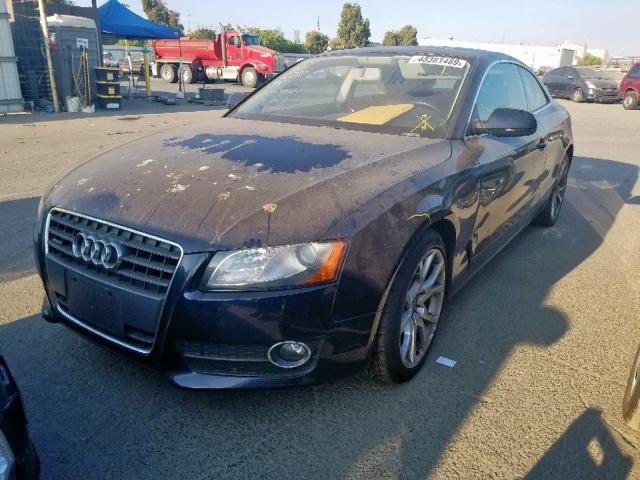 WAUCFAFR4AA061674 - 2010 AUDI A5 PREMIUM BLUE photo 2