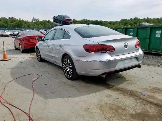 WVWGU7AN6EE528769 - 2014 VOLKSWAGEN CC VR6 4MO SILVER photo 3