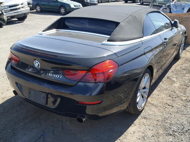 WBALW7C52CC618786 - 2012 BMW 640 I BLACK photo 4