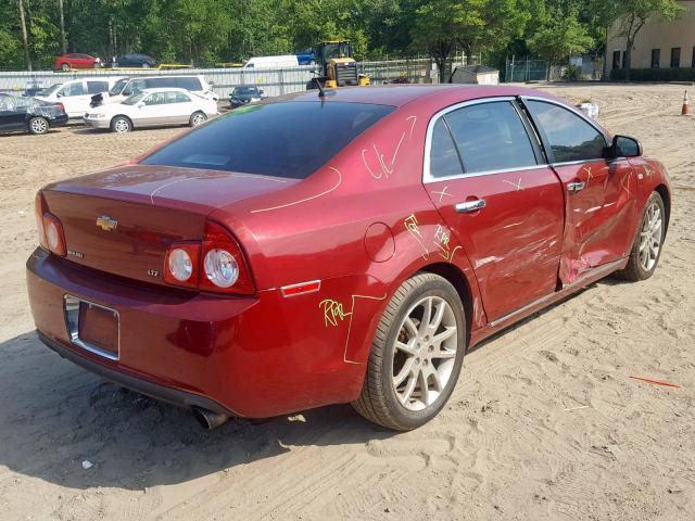 1G1ZK57728F260077 - 2008 CHEVROLET MALIBU LTZ წითელი ფოტო 4