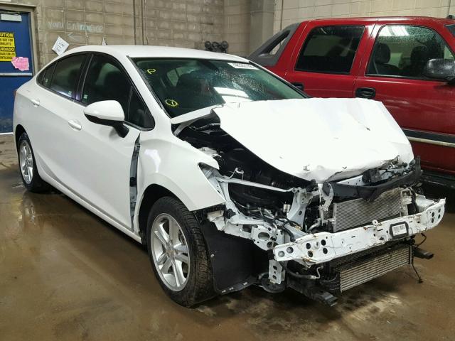 1G1BE5SM2G7312905 - 2016 CHEVROLET CRUZE LT WHITE photo 1