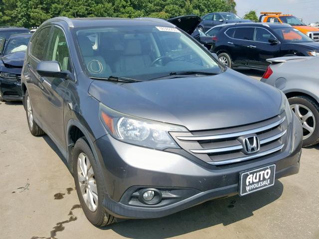 2HKRM3H76EH541515 - 2014 HONDA CR-V EXL GRAY photo 1