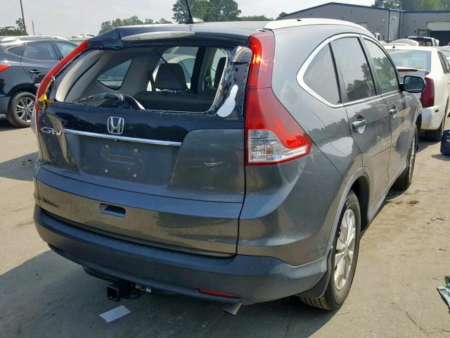 2HKRM3H76EH541515 - 2014 HONDA CR-V EXL GRAY photo 4