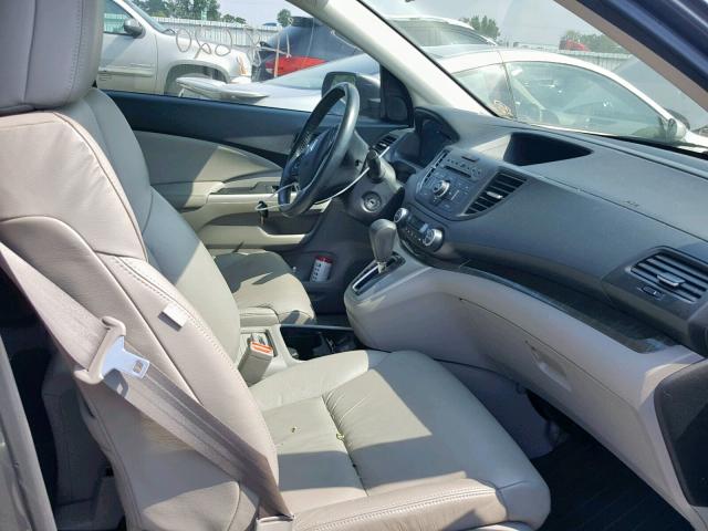 2HKRM3H76EH541515 - 2014 HONDA CR-V EXL GRAY photo 5