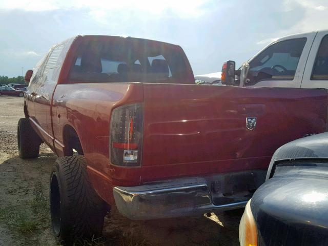 3D7KS29C87G742315 - 2007 DODGE RAM 2500 RED photo 3