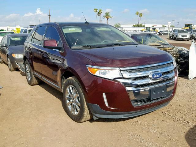 2FMDK3KC4BBA81022 - 2011 FORD EDGE LIMIT BURGUNDY photo 1