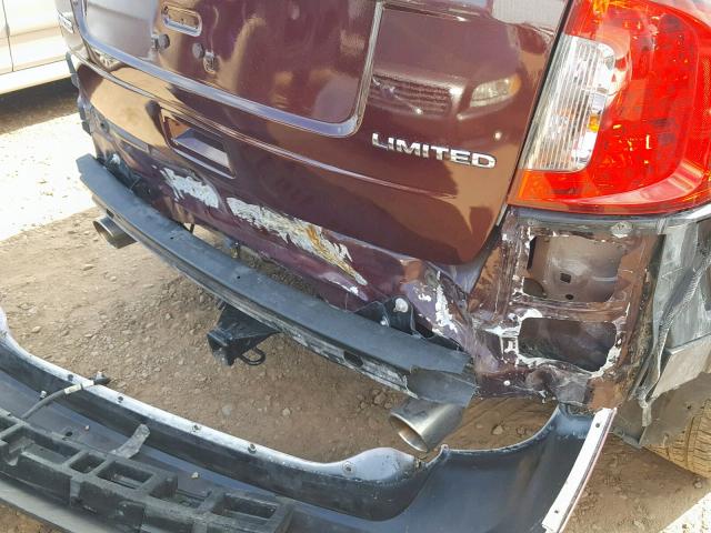 2FMDK3KC4BBA81022 - 2011 FORD EDGE LIMIT BURGUNDY photo 9