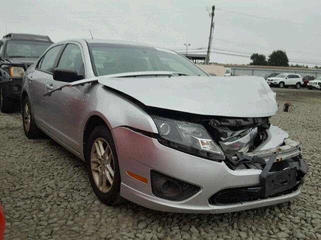 3FAHP0GA3CR288202 - 2012 FORD FUSION S SILVER photo 1