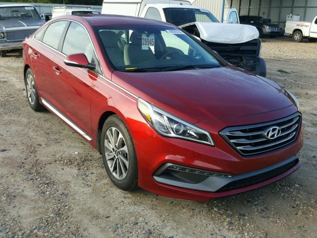 5NPE34AFXGH422264 - 2016 HYUNDAI SONATA SPO RED photo 1