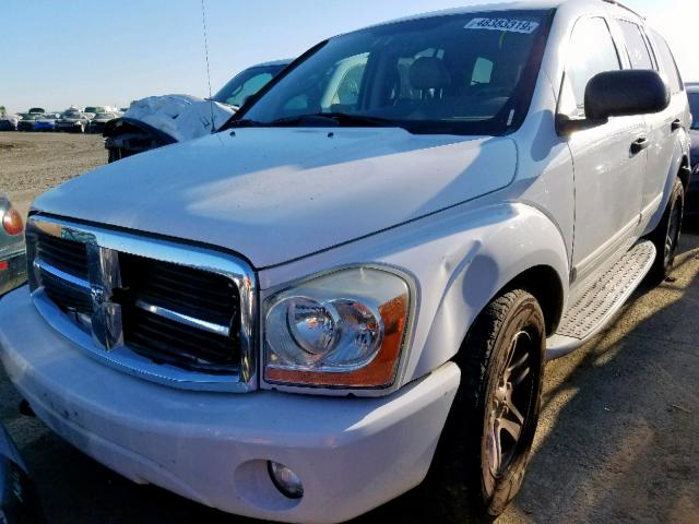 1D8HB58D45F501173 - 2005 DODGE DURANGO LI WHITE photo 2