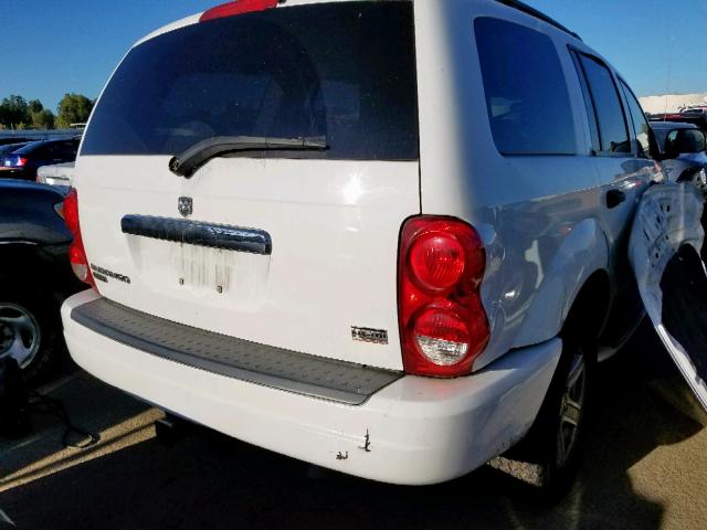 1D8HB58D45F501173 - 2005 DODGE DURANGO LI WHITE photo 4