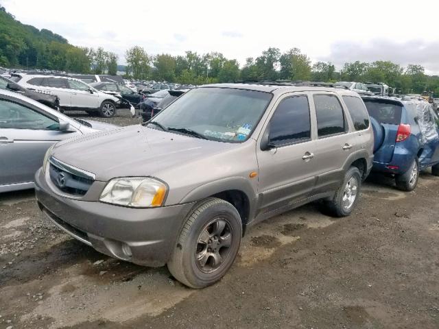 4F2YU09151KM36528 - 2001 MAZDA TRIBUTE LX TAN photo 2