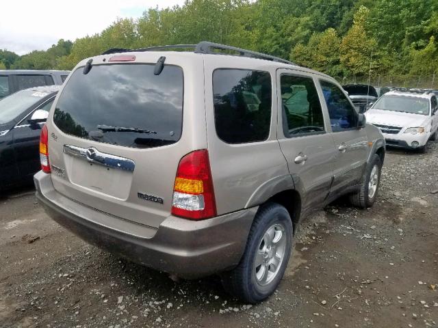 4F2YU09151KM36528 - 2001 MAZDA TRIBUTE LX TAN photo 4