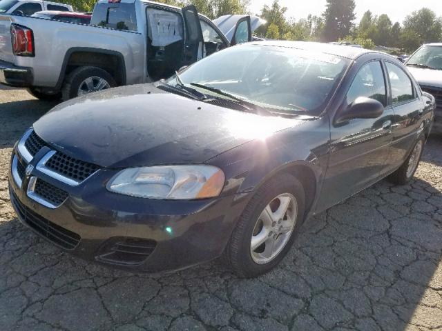 1B3EL46R74N407818 - 2004 DODGE STRATUS SX BLACK photo 2