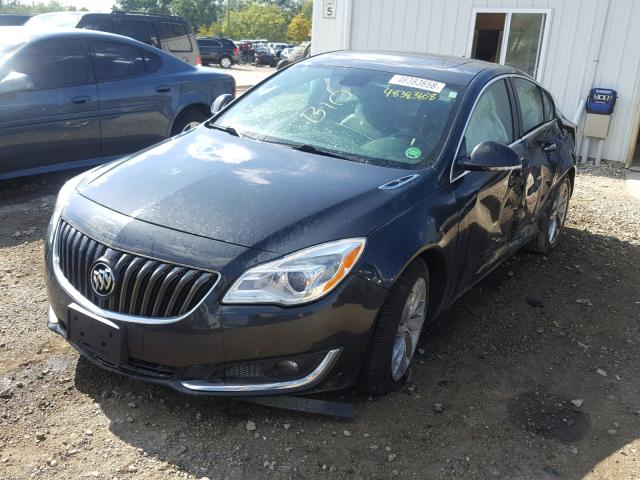 2G4GN5EX6E9252203 - 2014 BUICK REGAL PREM CHARCOAL photo 2