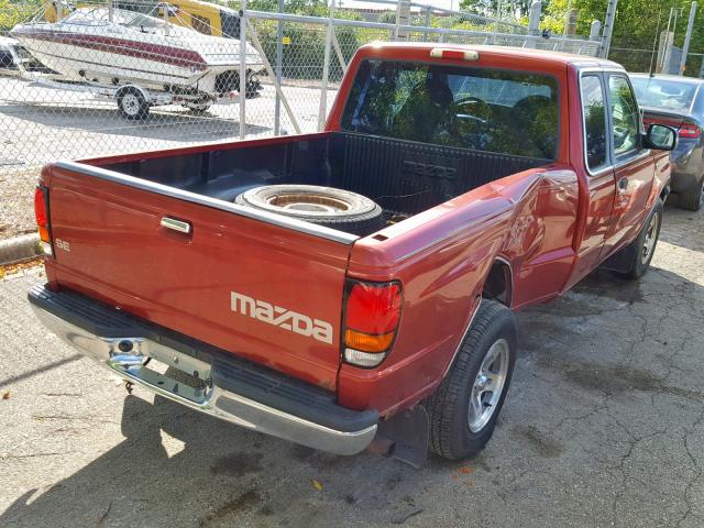 4F4YR16C8XTM30827 - 1999 MAZDA B2500 CAB RED photo 4