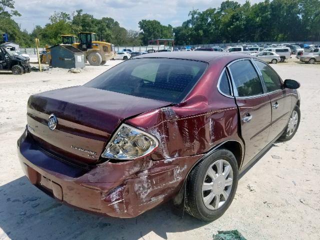 2G4WC552971120818 - 2007 BUICK LACROSSE C RED photo 4