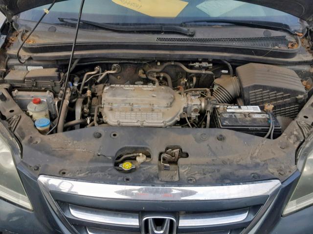 5FNRL38265B040758 - 2005 HONDA ODYSSEY LX BLUE photo 7