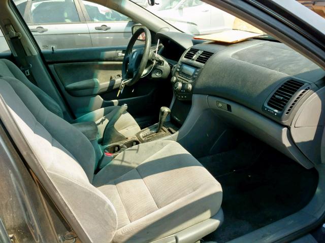 1HGCM56415A196493 - 2005 HONDA ACCORD LX GRAY photo 5