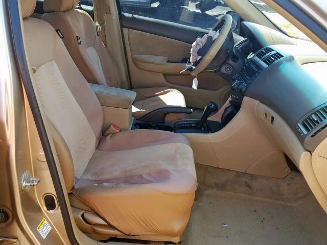 1HGCM66374A079562 - 2004 HONDA ACCORD LX GOLD photo 5