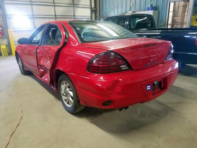 1G2NF52E53C128798 - 2003 PONTIAC GRAND AM S RED photo 3