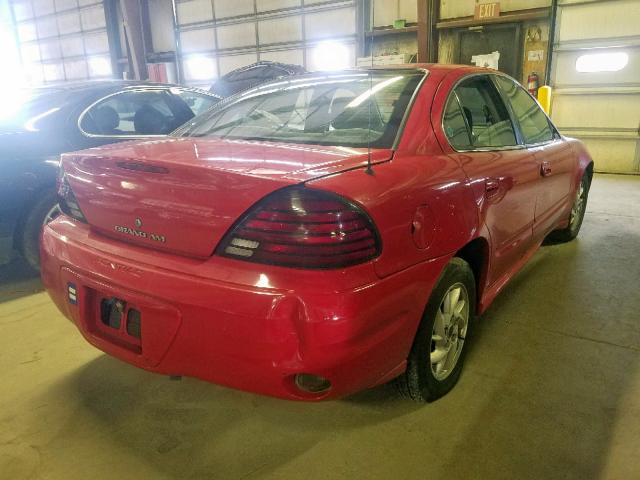 1G2NF52E53C128798 - 2003 PONTIAC GRAND AM S RED photo 4