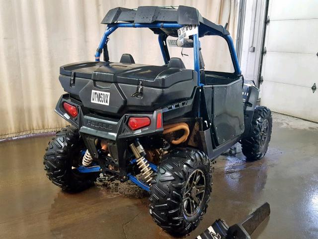 4XAVE7EA6EB190519 - 2014 POLARIS RZR 800 S BLUE photo 4