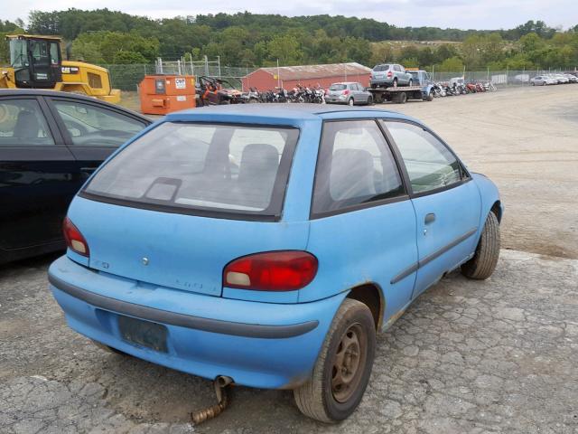 2C1MR2297T6717082 - 1996 GEO METRO BASE BLUE photo 4