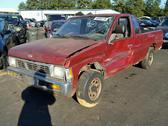 1N6SD16S7SC434717 - 1995 NISSAN TRUCK KING MAROON photo 2