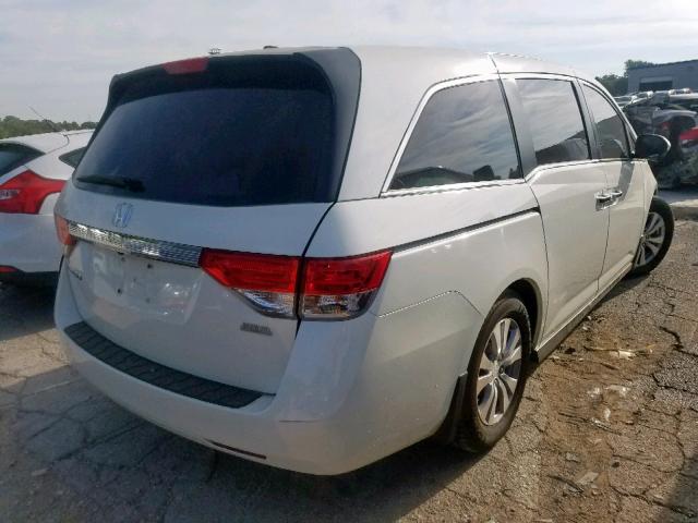 5FNRL5H63GB076702 - 2016 HONDA ODYSSEY EX WHITE photo 4