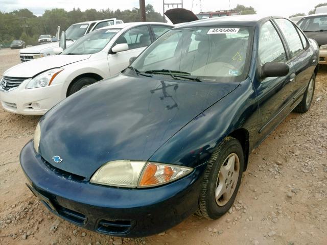 1G1JC524727477133 - 2002 CHEVROLET CAVALIER B BLUE photo 2