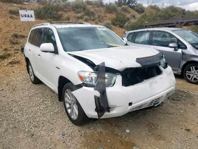 JTEEW44A582019749 - 2008 TOYOTA HIGHLANDER WHITE photo 1