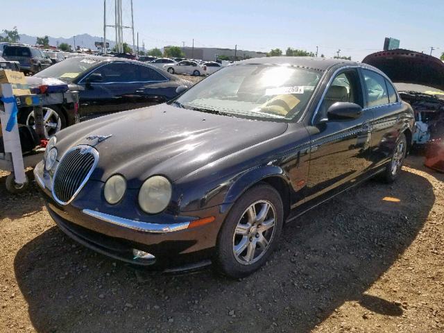 SAJEA01T24FN06509 - 2004 JAGUAR S-TYPE BLACK photo 2