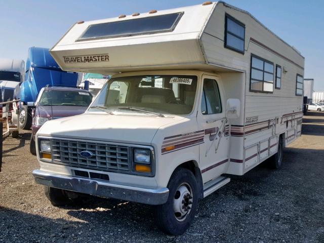 1FDKE30G3JHA22646 - 1988 FORD E350 TAN photo 2