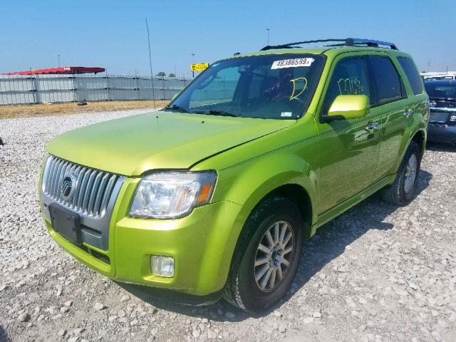 4M2CN8H73BKJ06152 - 2011 MERCURY MARINER PR GREEN photo 2