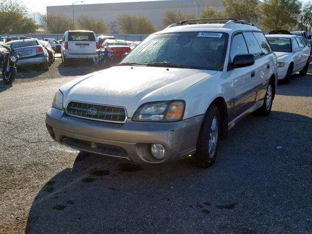 4S3BH675947612135 - 2004 SUBARU LEGACY OUT WHITE photo 2