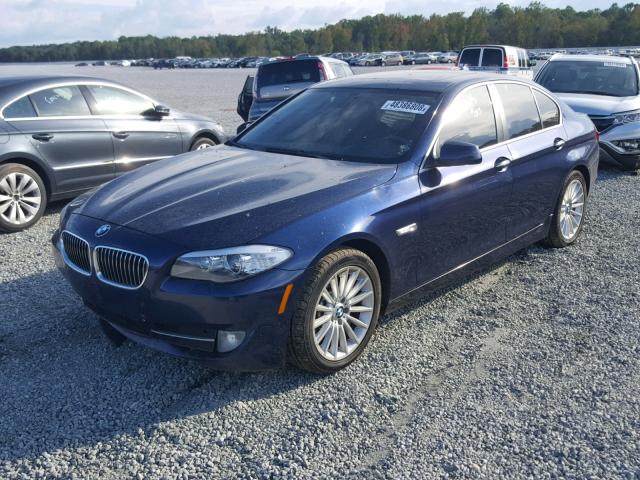 WBAFR7C54CC811204 - 2012 BMW 535 I BLUE photo 2